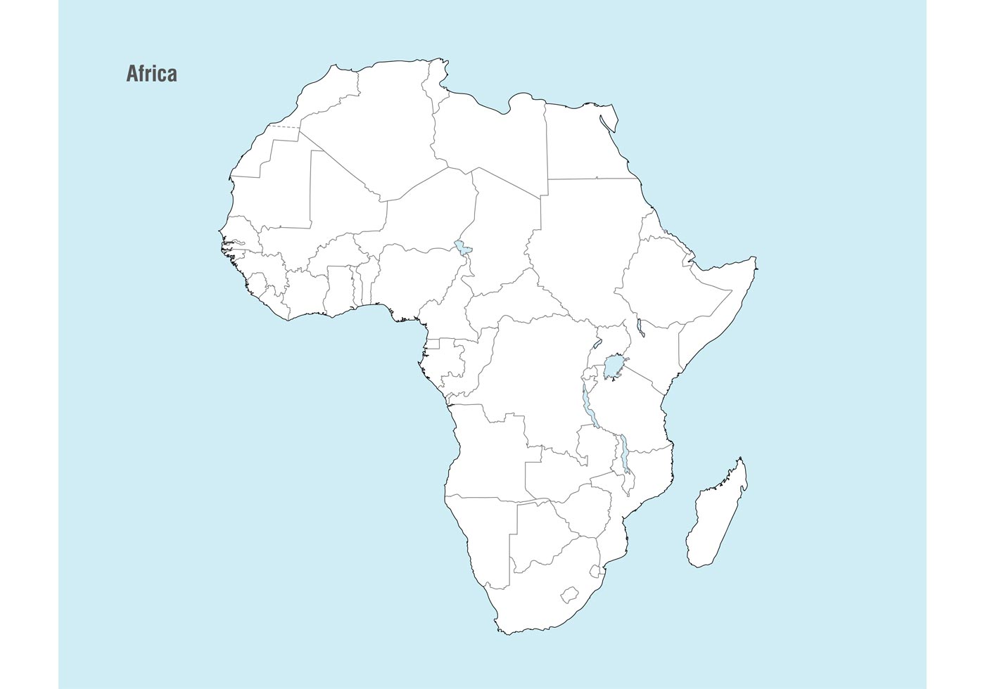 1400x980 African Map Free Vector Art