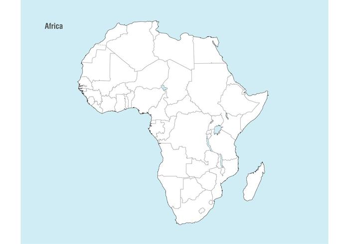 700x490 Map Vector Of Africa