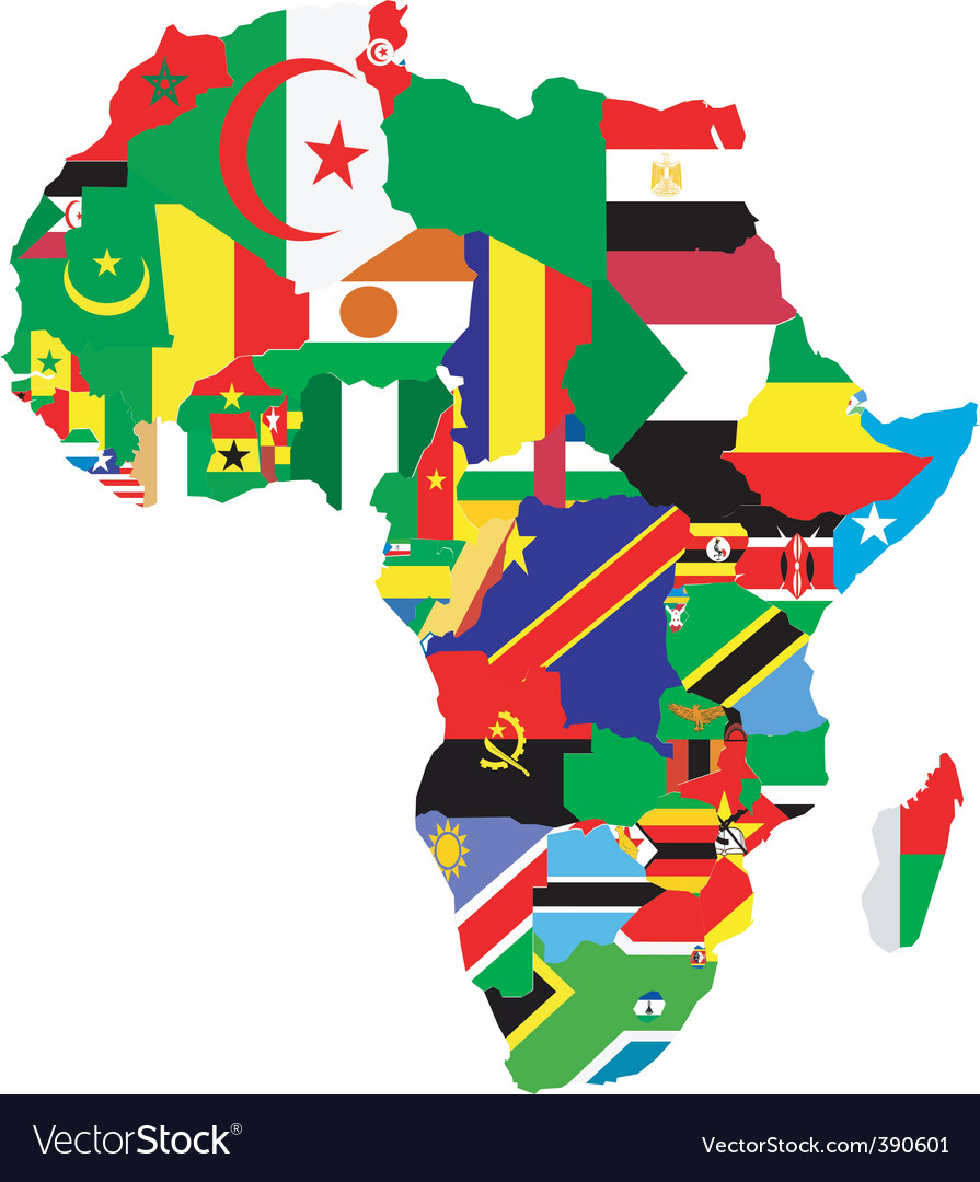 895x1080 Africa Map Vector