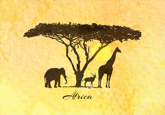 700x490 Free Africa Vector Background