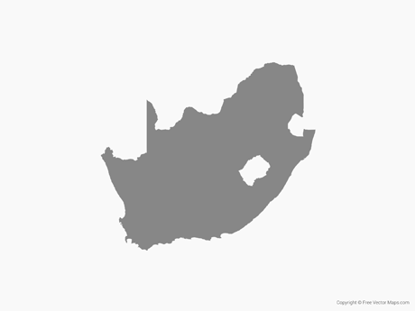460x345 Vector Maps Of South Africa Free Vector Maps
