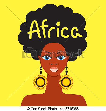 450x470 Africa . African Mother Face On A Yellow Background.