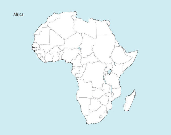 718x570 Free Map Of Africa Vector