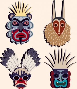 319x368 African Tribal Mask Free Vector Download (747 Free Vector) For