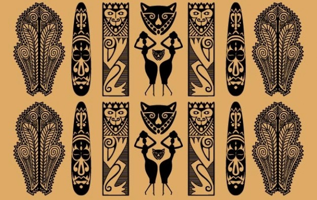 626x396 Traditional African Pattern Vector Free Download