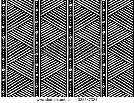 450x345 Tribal Ethnic Seamless African Pattern. Vector Illustration