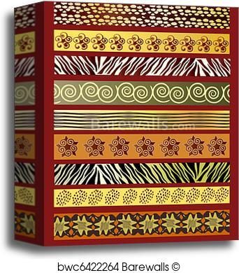 342x390 Canvas Print Of African Fabric Barewalls Posters Amp Prints