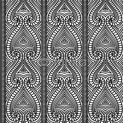 400x400 Maori Tribal Pattern Vector Seamless. African Fabric Print. Ethnic