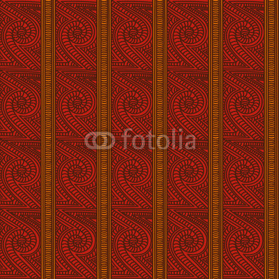 400x400 Maori Tribal Pattern Vector Seamless. Ethnic African Fabric Print