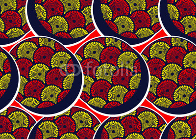 400x283 Textile Fashion African Print Fabric, Abstract Seamless Pattern