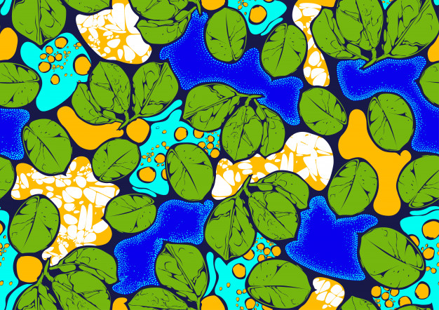 626x442 Textile Fashion African Print Fabric Super Wax Vector Premium
