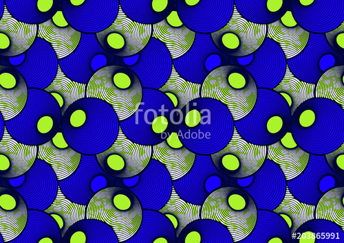 500x354 Textile Fashion African Print Fabric Super Wax. Vector