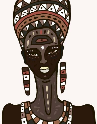 392x500 African Woman Design Vectors Free Vector In Encapsulated