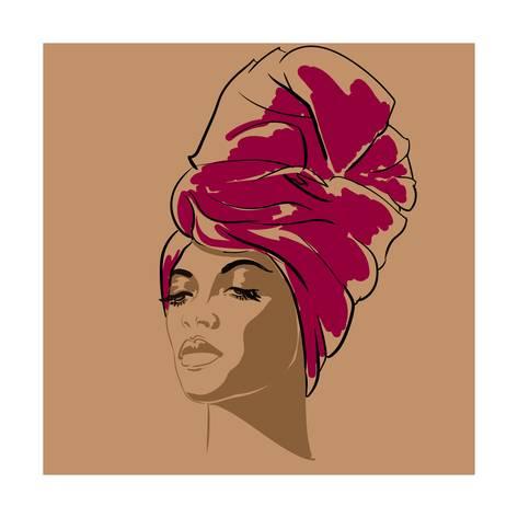 473x473 Attractive Young African American Fashion Model. Portrait Of