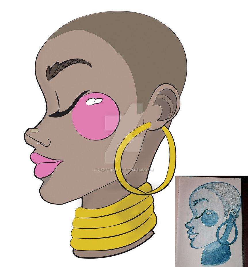 862x926 African Woman Vector By Graphiclights