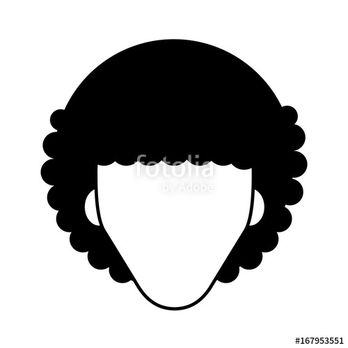 500x500 Woman With Afro Hair Avatar Icon Image Vector Illustration Design