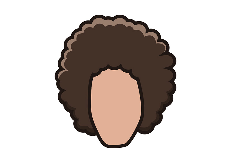 800x566 Afro Hair Vector