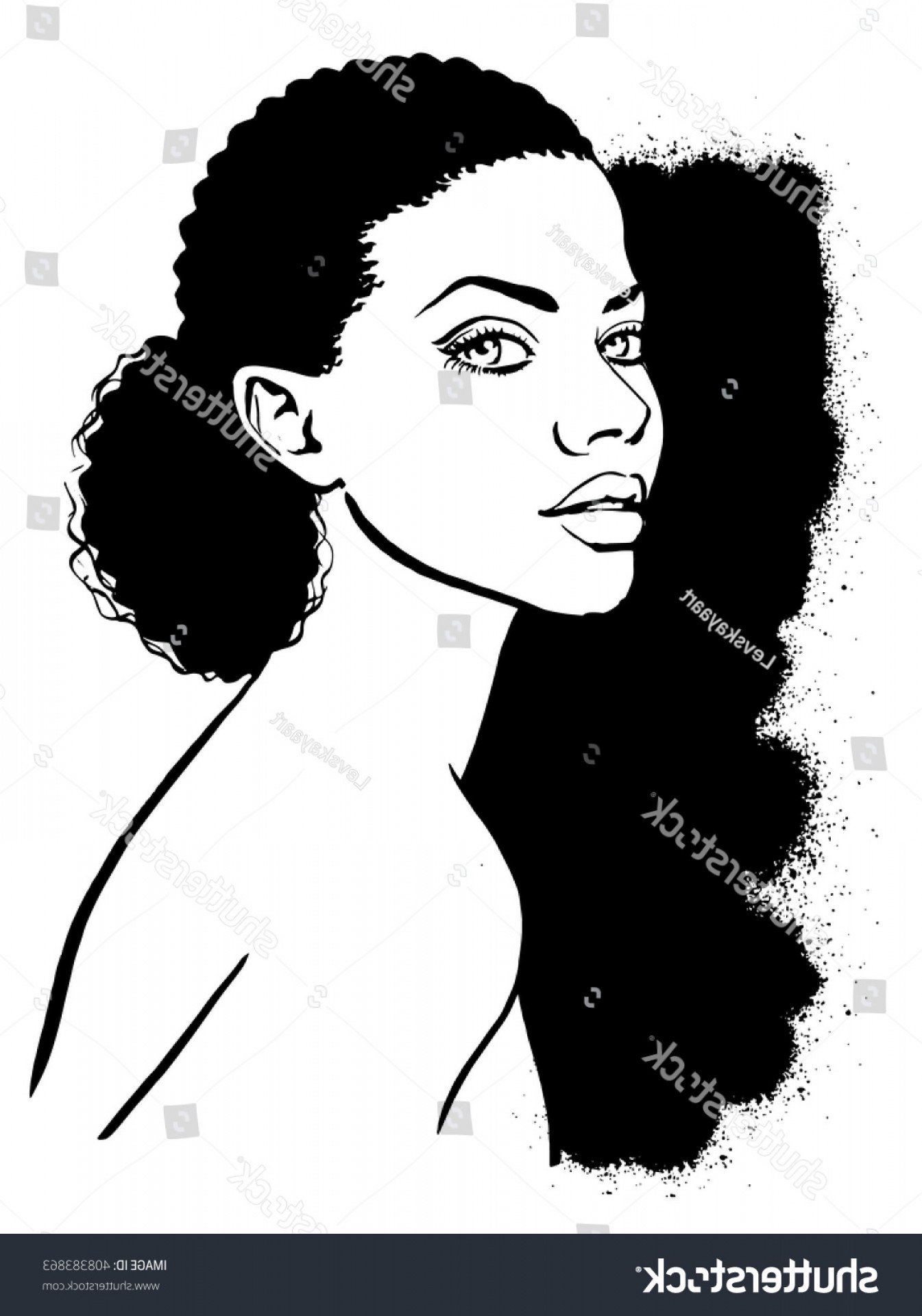 1345x1920 Afro Lady Vector Lazttweet
