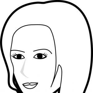 300x300 Vector Illustration Afro Girl Curly Hair Lazttweet