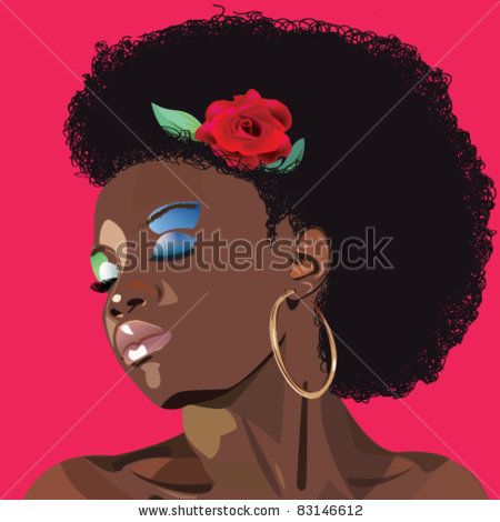 450x470 Afro Woman