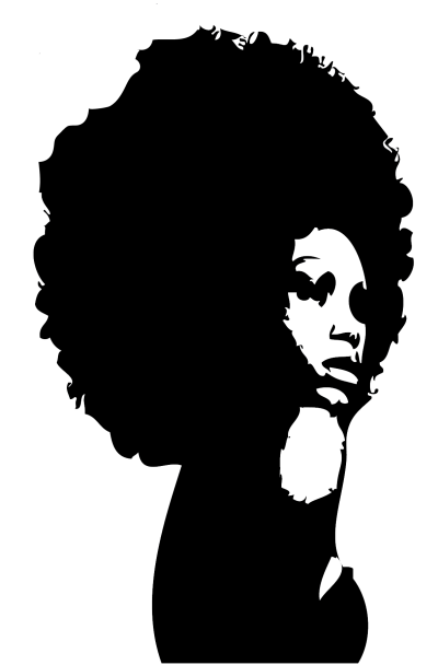 400x608 Afro Woman Silhouette