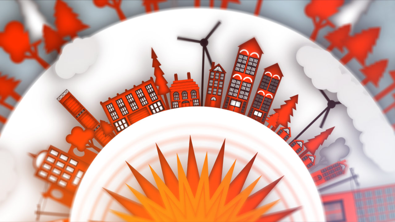 1280x720 Animating A Vector City With A 3d Camera In After Effects