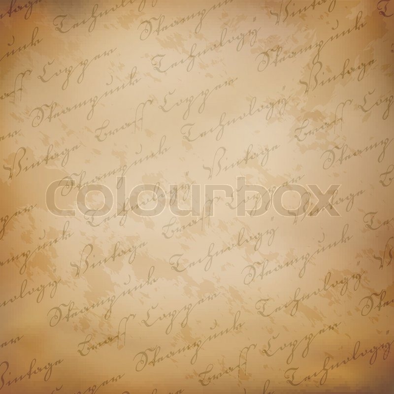 800x800 Steampunk Background With Retro Text On Aged Paper Stock Vector