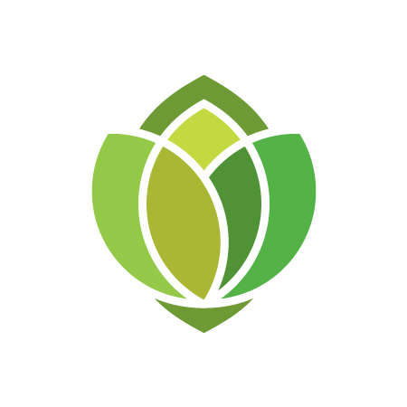 450x450 Four Leaves Logo Template. Free Vector Logo Download!