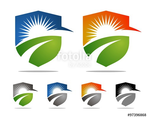 500x400 Colorful Sun Shield Agriculture Logo Stock Image And Royalty Free
