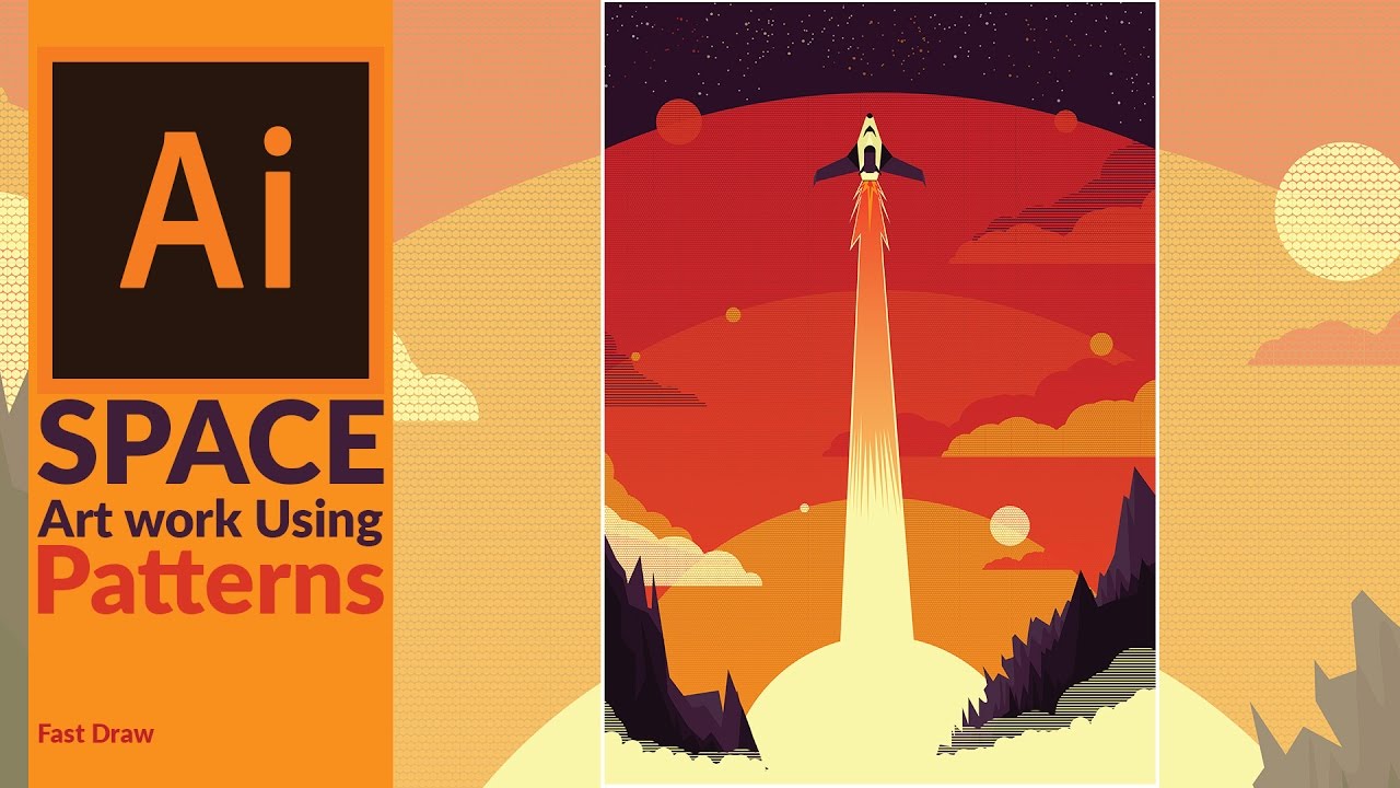 1280x720 Creating A Vector Artwork With Patterns In Adobe Illustrator