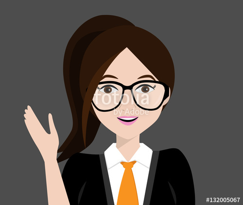500x422 Friendly Girl.vector Illustrator Stock Image And Royalty Free