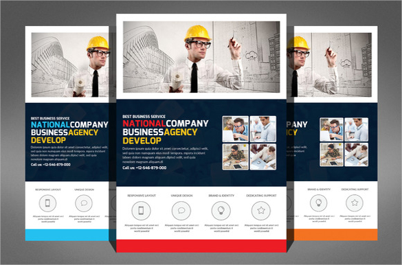 585x386 Construction Pany Flyer 24 Free Psd Ai Vector Eps Format One