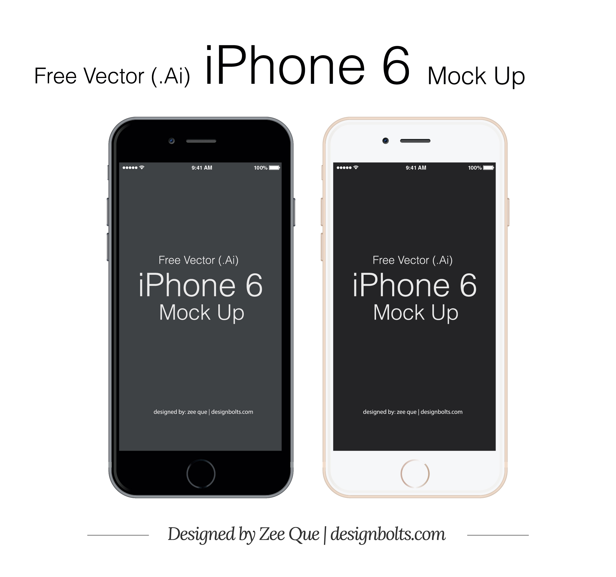 2133x1997 Free Vector Apple Iphone 6 Mockup In Ai Amp Eps Format