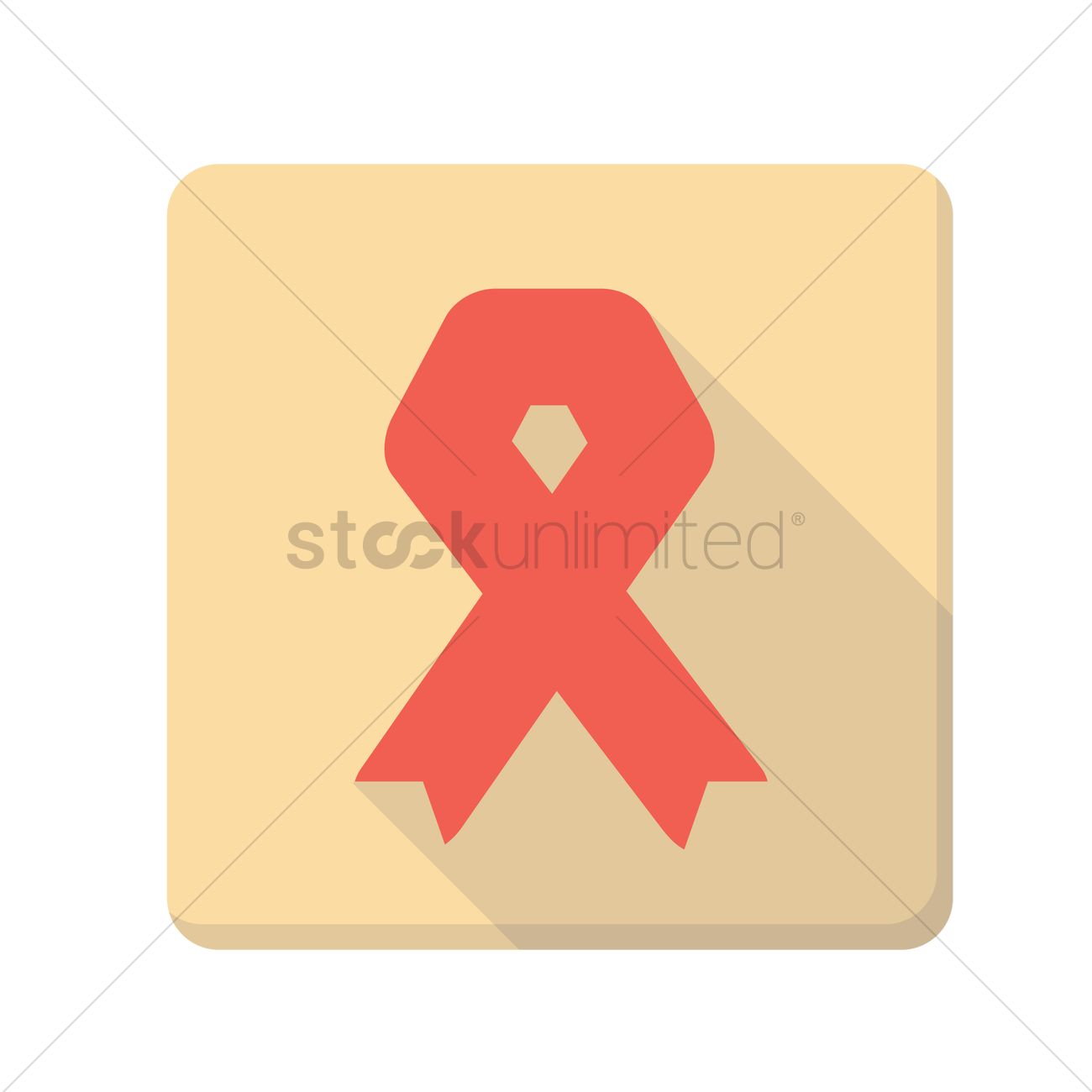 1300x1300 Aids Awareness Ribbon Vector Image