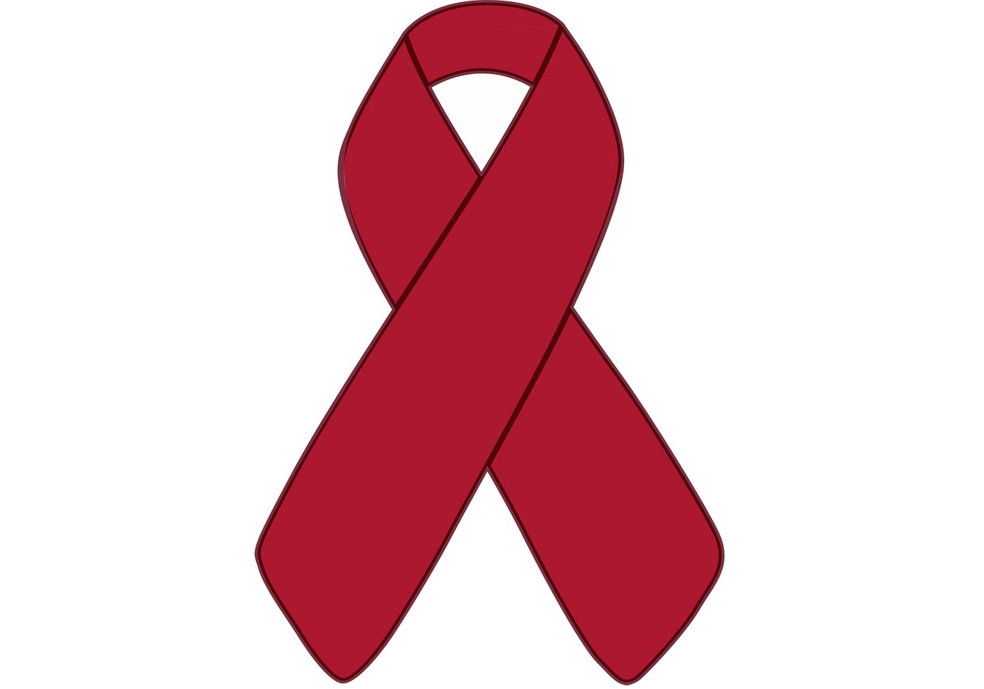1400x980 Aids Ribbon Free Vector Art