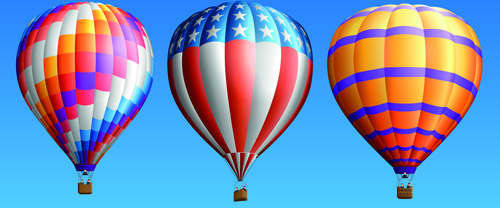 500x208 Hot Air Balloon Free Vector Download (2,364 Free Vector) For