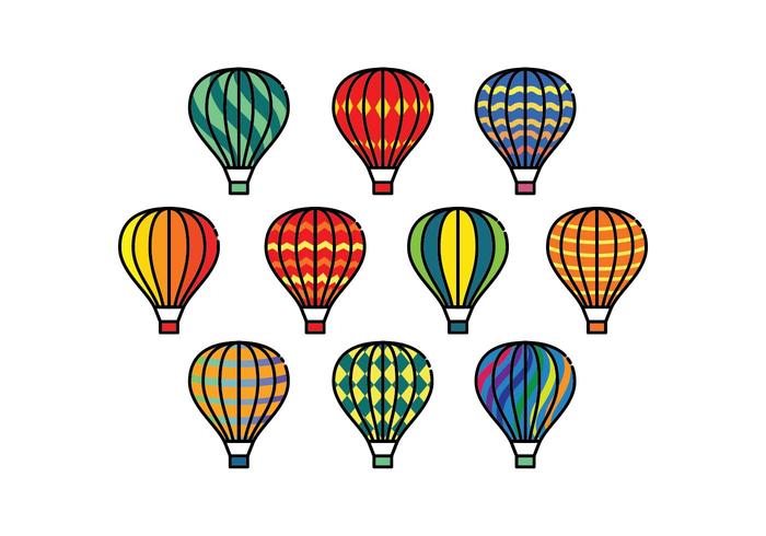 700x490 Free Colorful Hot Air Balloons Vectors Stock Images