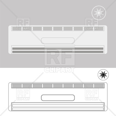 400x400 Wall Mounted Air Conditioner Vector Image Vector Artwork Of