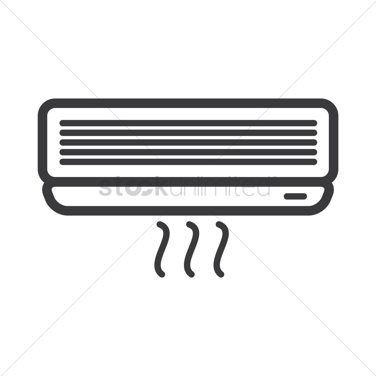 1300x1300 Air Conditioner Vector Image