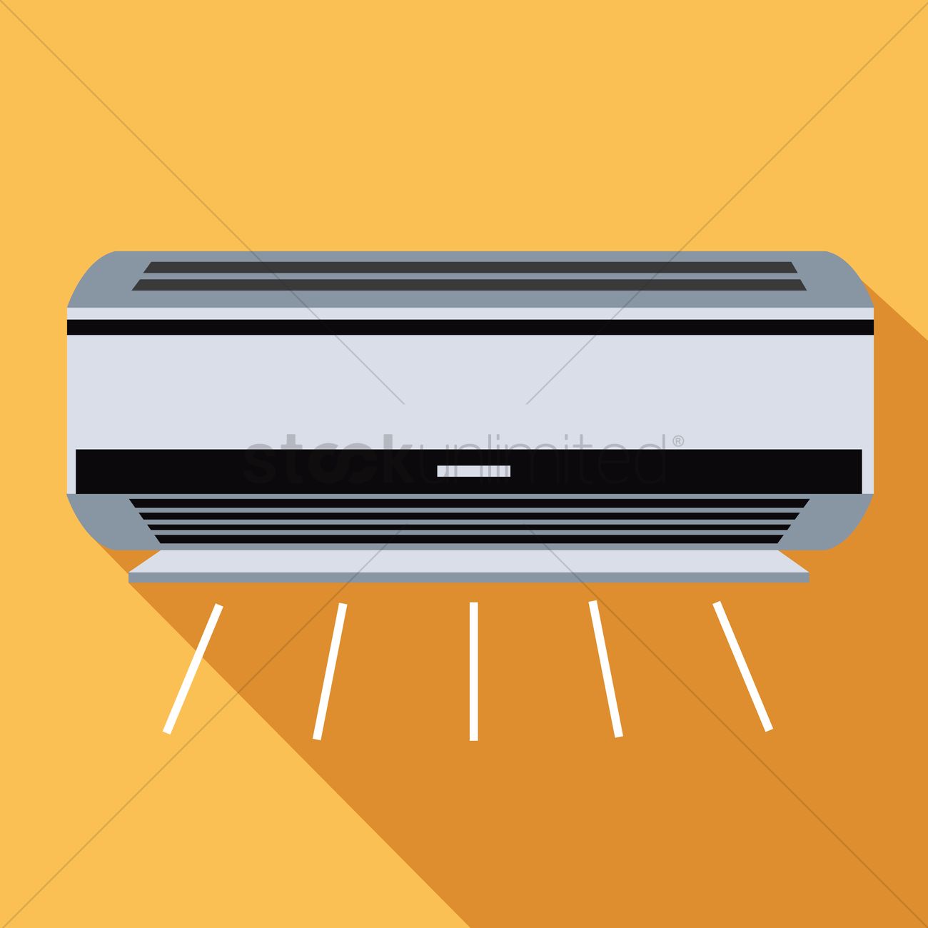 1300x1300 Air Conditioner Vector Image