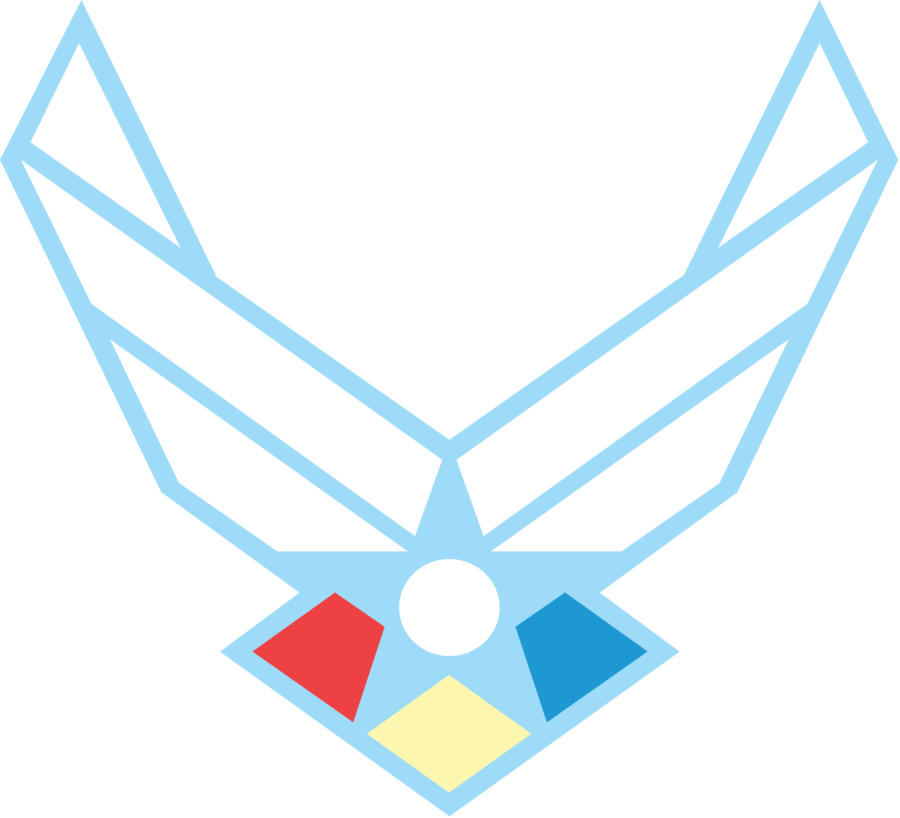 900x818 Rainbow Dash Air Force Logo Vector By Peacockchan