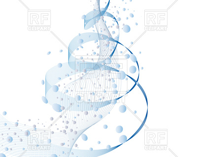 400x320 Abstract Spiral Background With Bubbles Of Air Vector Image