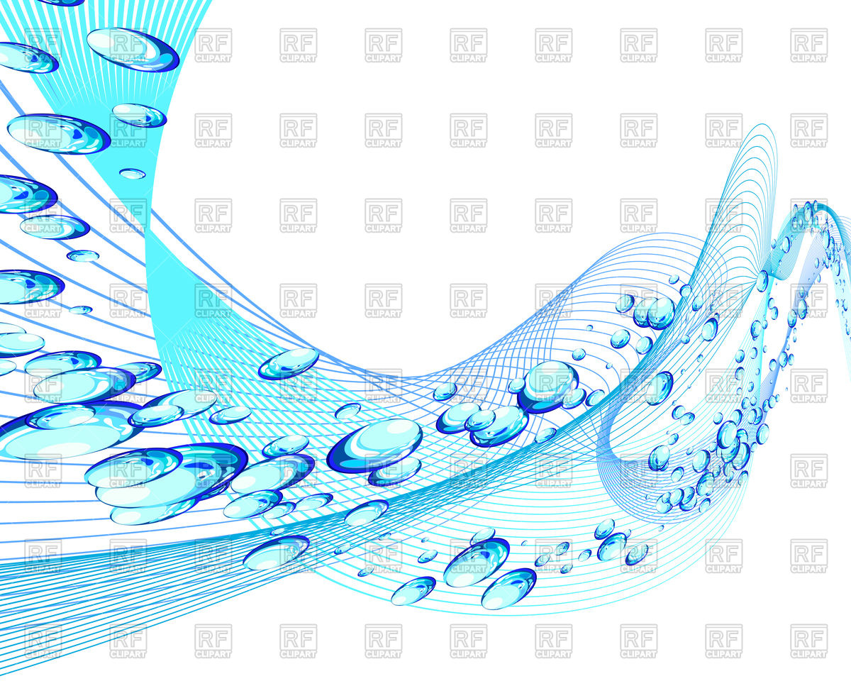 1200x960 Abstract Water Background With Bubbles Of Air Vector Image