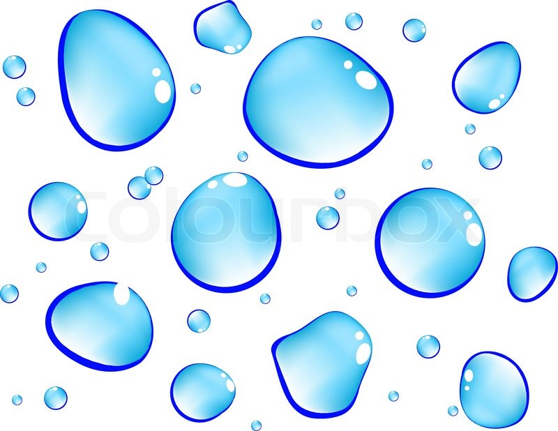 800x618 Abstract Water Vector Background With Bubbles Of Air Stock