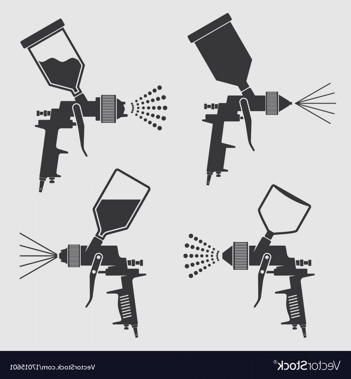 1200x1296 Auto Body Industrial Painting Spray Gun Vector Shopatcloth