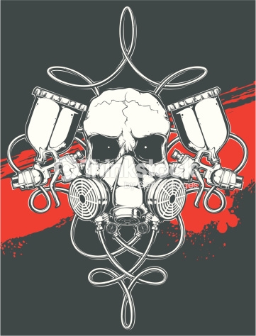 361x474 Photos Artist Spray Paint Gun,