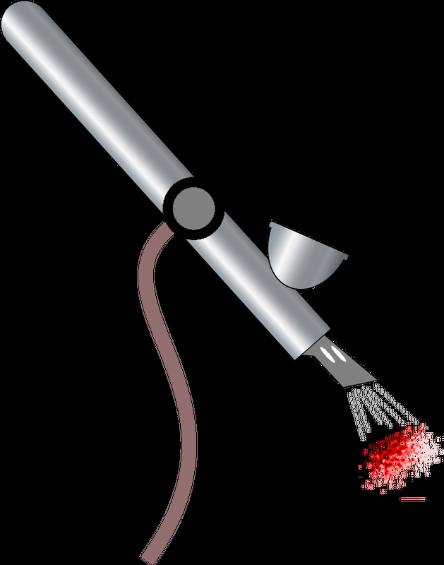 629x800 Airbrush Vector Clipart Image