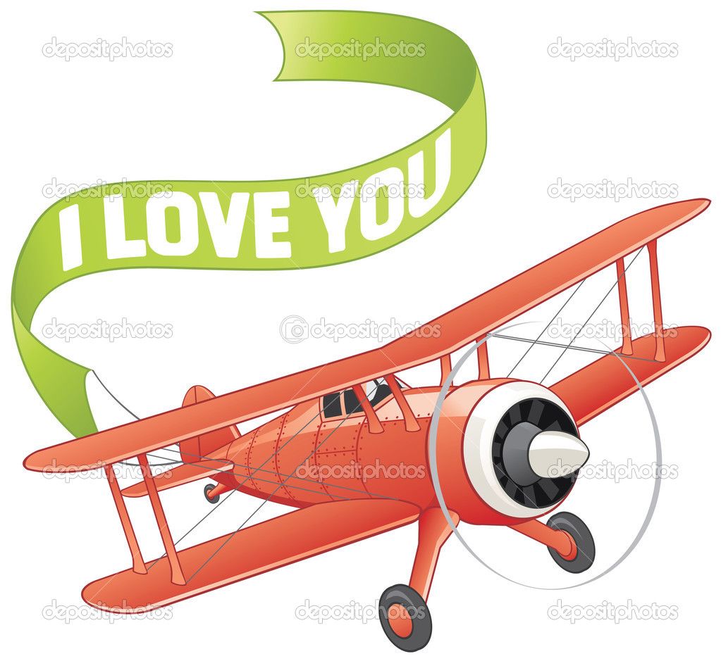 1023x939 Cartoon Airplane With Banner Vector Plane Bearing Banner With