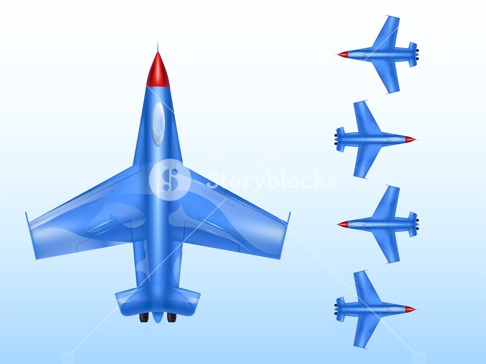 1000x750 Military Aircraft Vector Illustration Of Wartime Aviation And