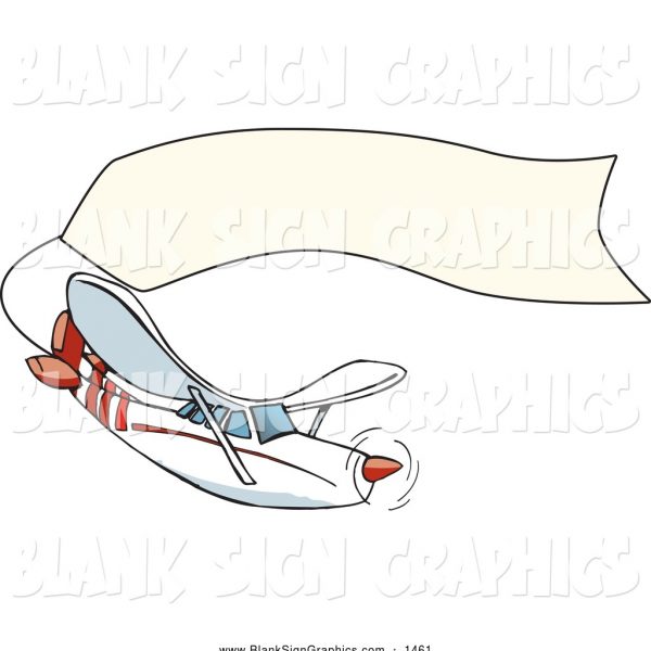 600x600 Airplane With Banner Vector Clipart Panda Free Clipart Images